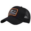Baseball CZA436 [White Fang] Hat, Cap, Cap, Embroidered, Mesh, Fish, Outdoor, Stylish, Men's, Women's, (Black)