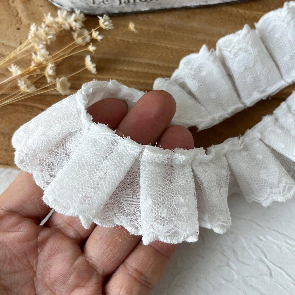 Handmade Lace Trim: Mesh for Baby Clothes, Curtains, Skirts, Pleated Decorative Fabric