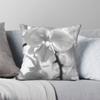 Monochromatic Orchids Square Pillowcase Polyester Linen Velvet Creative Zip Decorative Pillow Case Car Cushion Cover