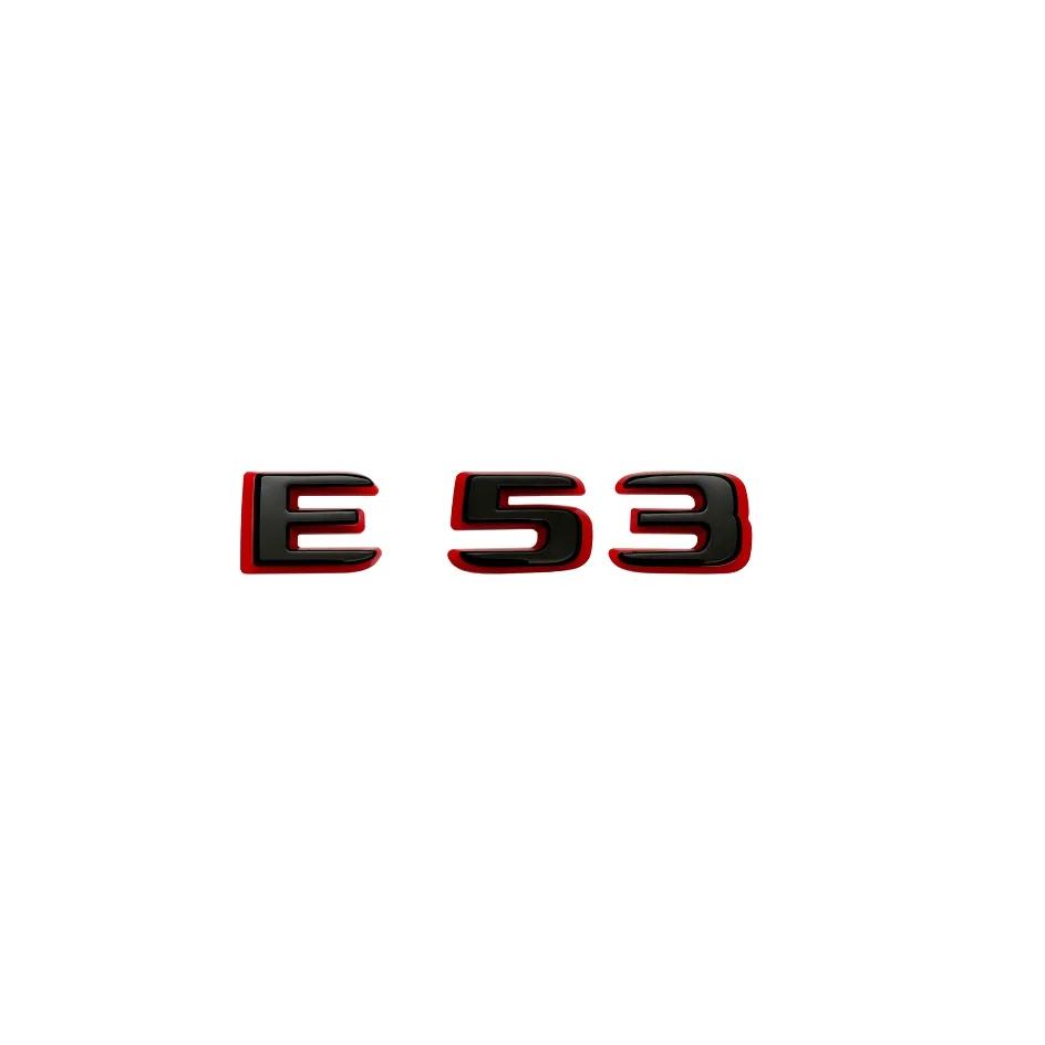 2024 New style Two tone Letters Numbers Emblem E43 E53 E63s for Car Fender Trunk Rear W212 W213 W214 Sticker Logo Accessories