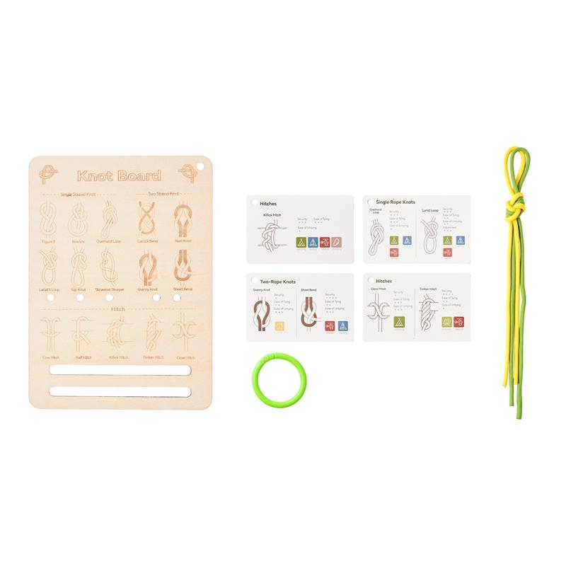 Knot Learning Training Board Knot Learning Set Kid Educational Toy Kids Gift Life Skills Training Cultivates Logical Thinking