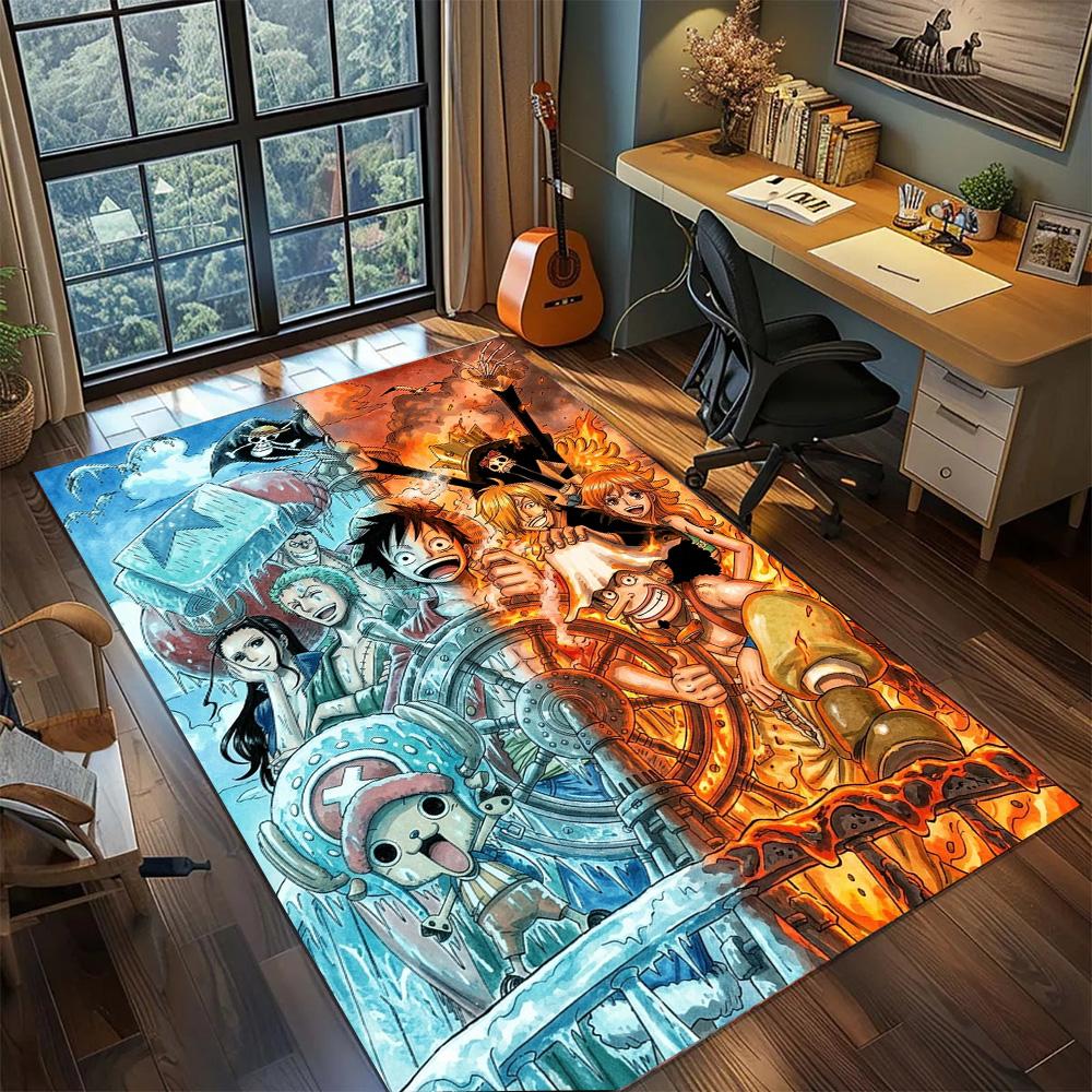 

One Piece!Rug Carpet Large Area Rug Non Slip Washable Floor Mat Gamer Room Bedroom Home Decor 60x90cm