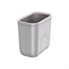 Trash Can, Bathroom, Kitchen Design, With Lid, Space Saving White Sliding Lid