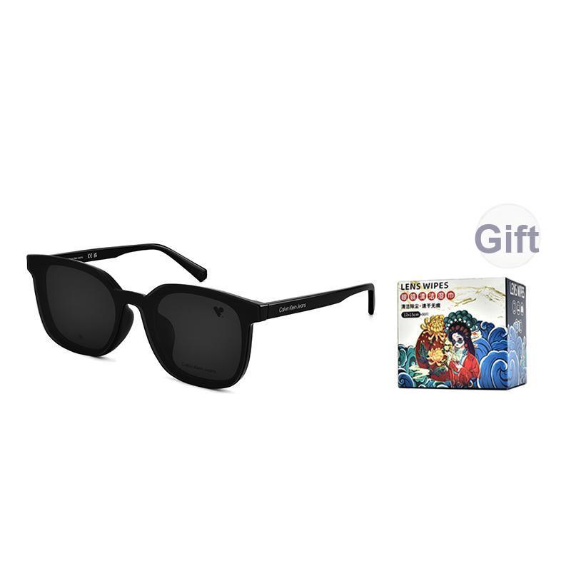 Calvin Klein Removable Magnetic Clip-On Large Frame Square Sunglasses Men sunglasses CKJ23664LB Without Gift Box,Frame