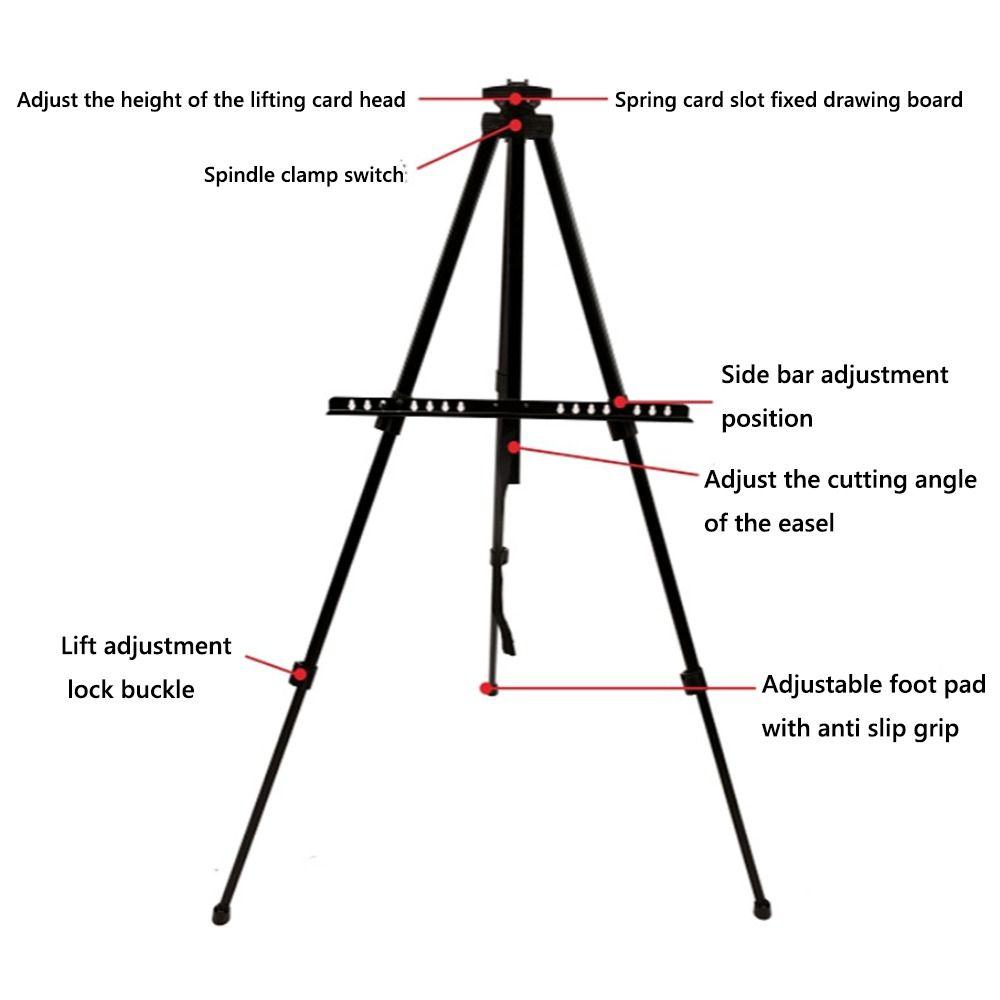 Dreieckige Skizzierstaffelei, verstellbare Skizzen- und Zeichenstaffelei, langlebiger Ausstellungsständer, Kunstausstellung