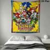 Hedgehog Sonic Cruise Wall Hanging Printed Fabric Blanket Decorative Tapestries for Bedroom Living Room Home Decor