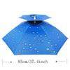 Rain Umbrella Hat Foldable Sun Shade Waterproof Fishing Headwear Cap Beach Head Hats Double-Layer UV Protection Sunscreen