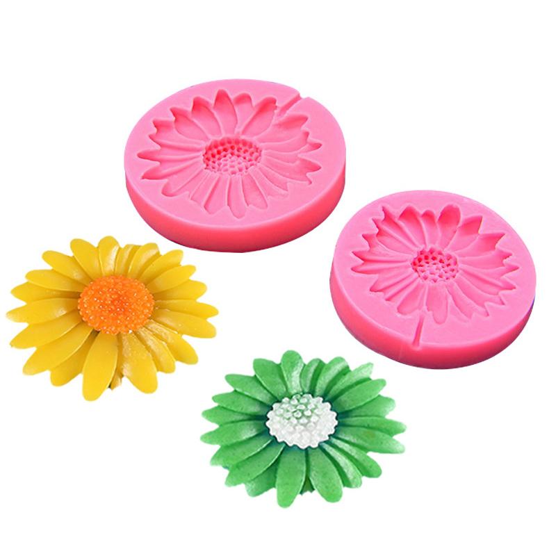 Silikonowa forma kwiatu stokrotki do odlewów biżuterii DIY, forma do żywicy epoksydowej w kształcie 3D kwiatu, forma do robienia mydła stokrotkowego, forma do świec, dekoracja domu