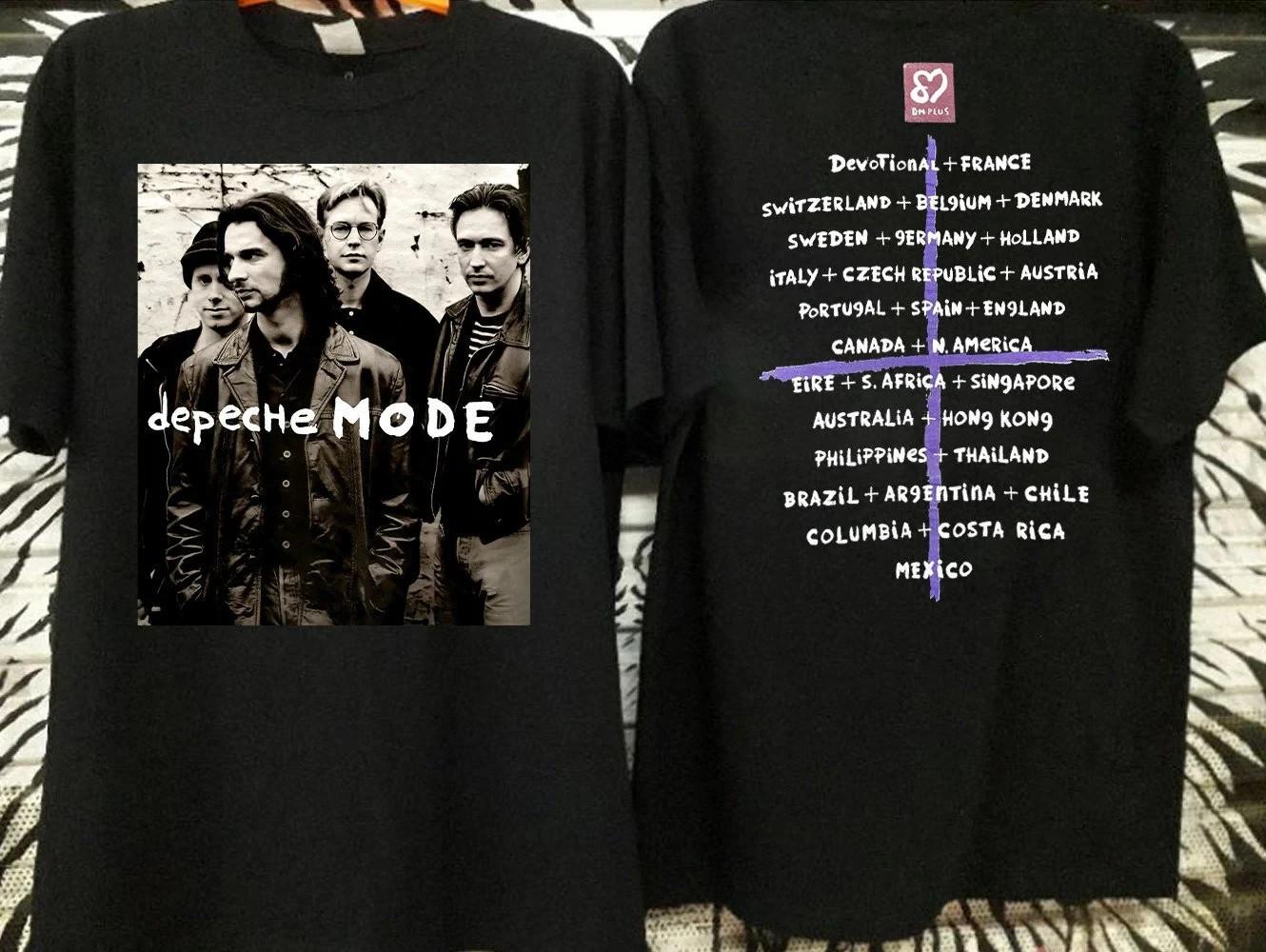 Vtg 1993 DEPECHE MODE Faith Devotional World Tour Concert 90s T-Shirt L
