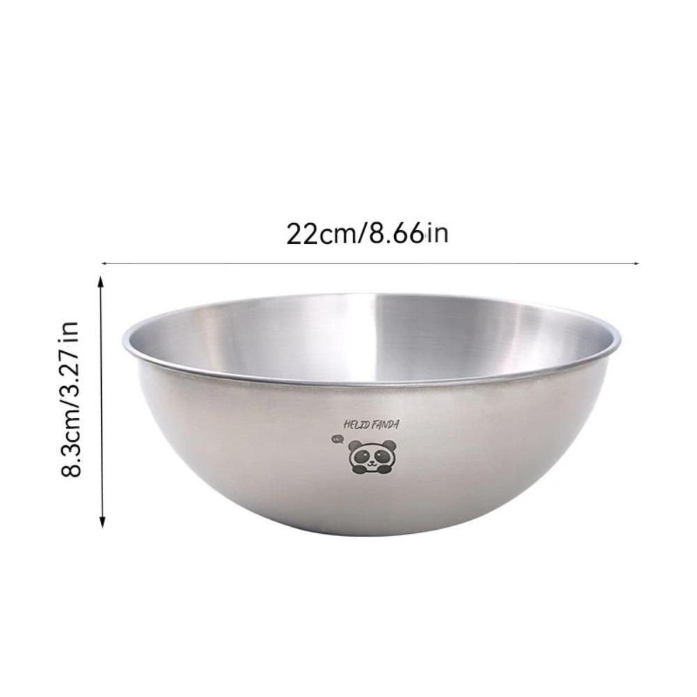 

304 Stainless Steel Salad Bowls Durable Large Capacity Kitchen Baking Mixing Bowls With Scale Line Food Container