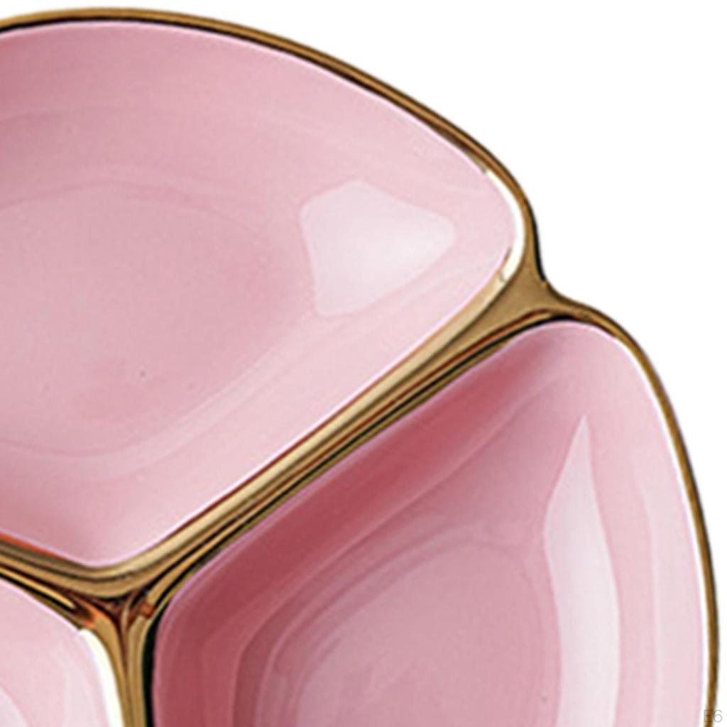 Unterteiltes Tablett mit 3 Abschnitten und Fach für Keramik-Essgeschirr im Restaurant-Durchmesser 22,9 cm