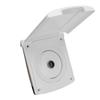 RV Gravity City Water Inlet White ABS with Magnetic Locking Cover for Boat Trailer