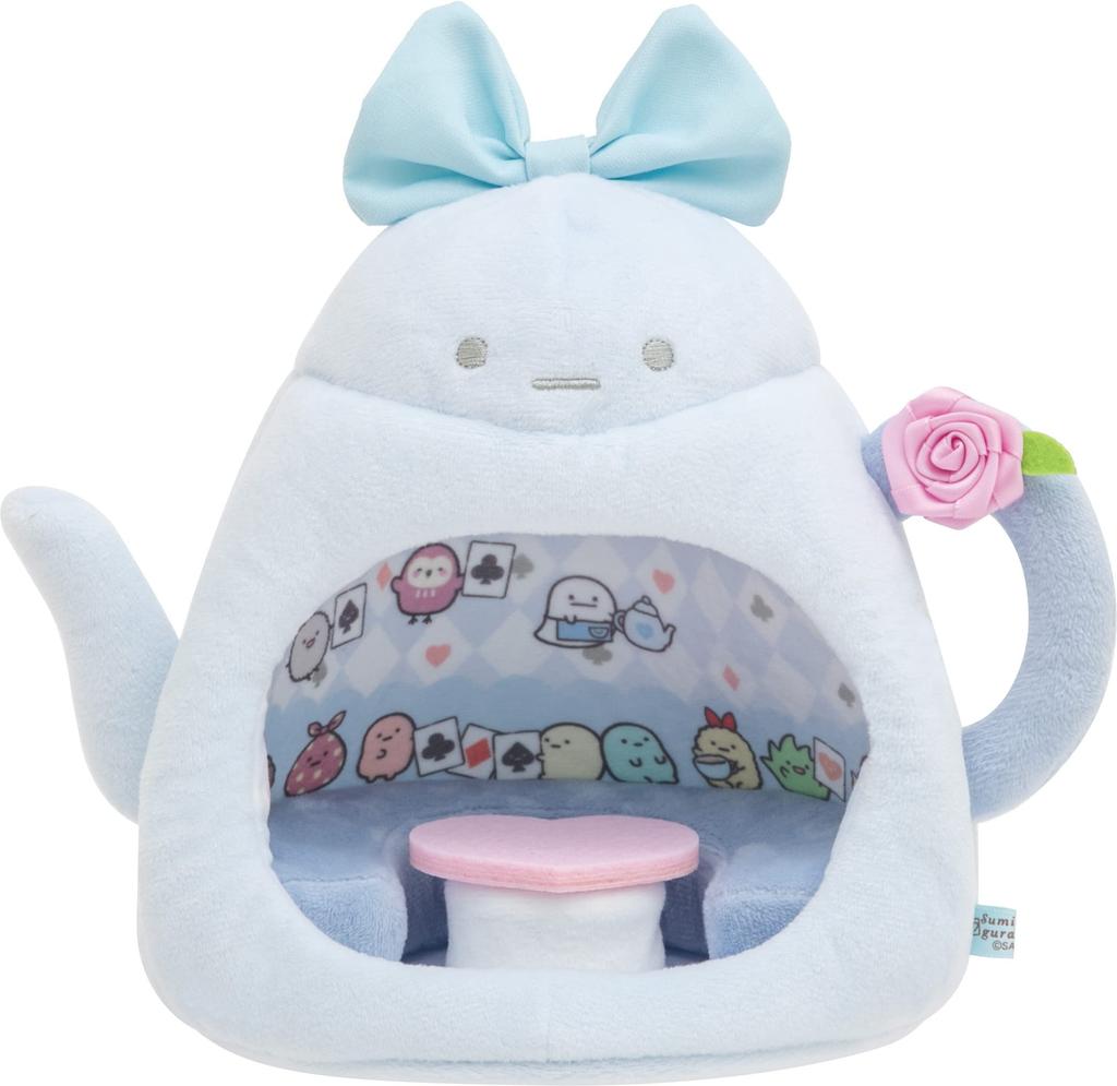 San-X Sumikkogurashi "Sumikko in Wonderland" Scene Plush Toy Alice's Tea Party MF65801
