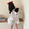 Adorable Cartoon Backpack Cute Girls Trendy Preschool Bag Durable Nylon Pink