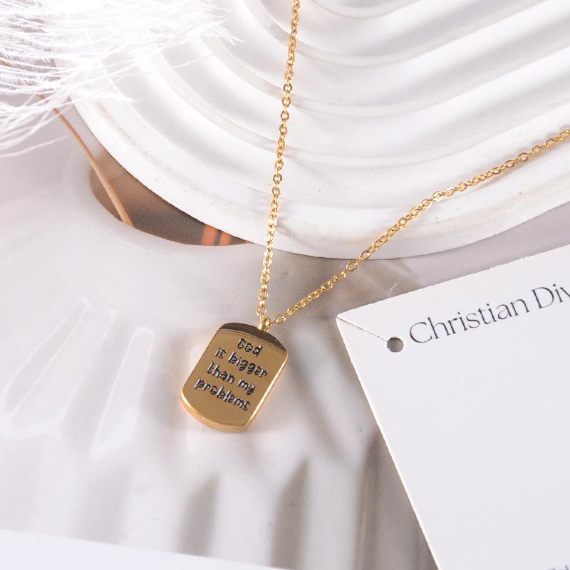 Cross-Border Bestseller: Women's Personalized Stainless Steel Titanium Necklace