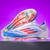 Ronaldo Youth Pink F50 Football Shoes Wear-resistant Men's and Women's Non-slip High-top AG Spikes Grass Training Shoes
