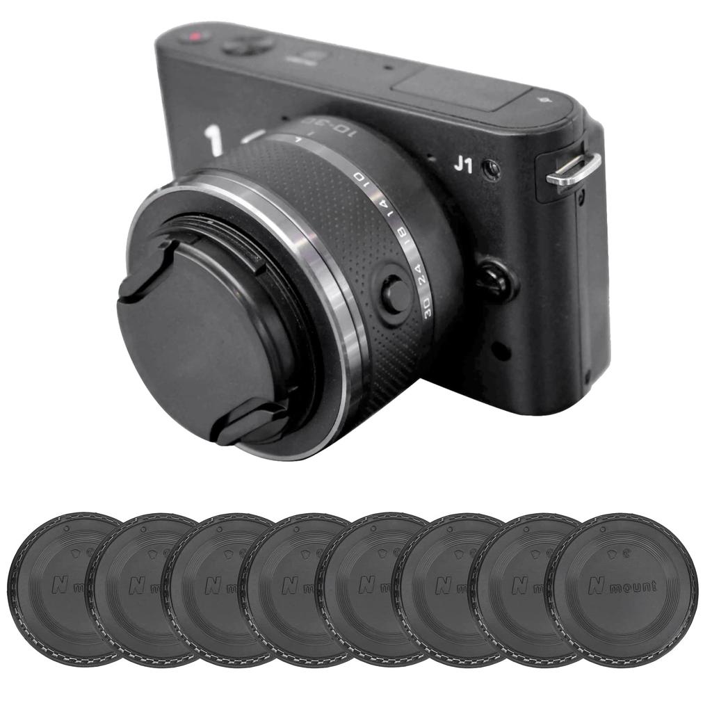 8-Pack Lens Rear Cover Body Caps for Nikon F-Mount Camera Lenses, Hard Plastic, Lightweight, Strong, and Expensive