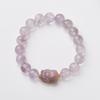 Handmade Purple Amethyst Crystal Bracelet Women With Natural Quartz Beads Boho Vintage Style