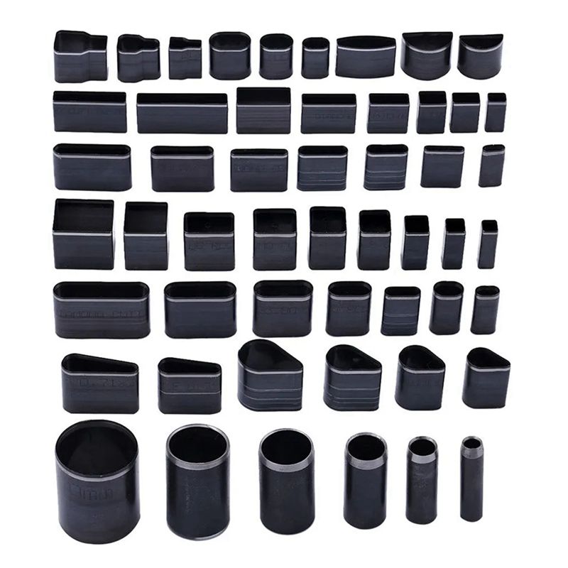 

A84E-52 Pcs Sharp Hollow Punch Cutter Tools Kit Carbon Steel Leather Punching Die Cutting Mold Manual Hole Puncher Set Easy To U чёрный