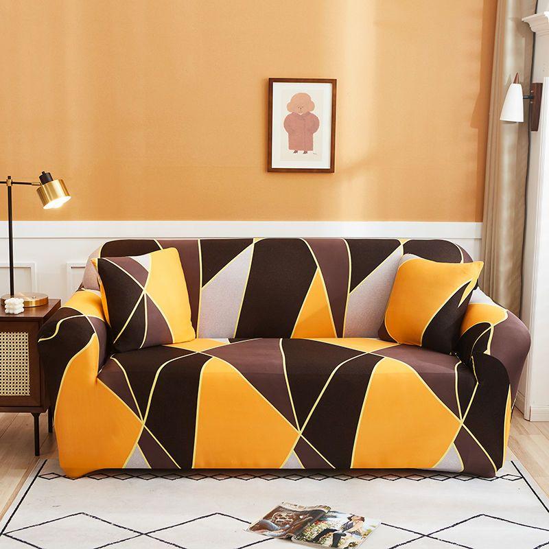 Geometric Art Storm Sofa Cover, Soft and Comfortable, Elegant and Beautiful, Elastic Fabric Design, Brings Vitality to Home, Furniture Protection