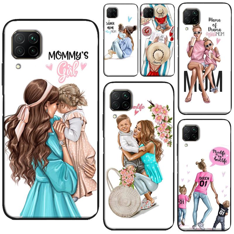 SUPER MOM MOTHER MAMA CUTE BABY For Huawei Honor X8a X7a X9a X8 50 70 90 Lite Magic5 Pro P20 P30 P40 P50 P60 Nova 9 5T Case
