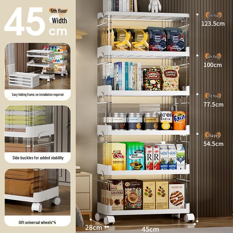 Huadie Lai Foldable Multi-Layer Storage Rack