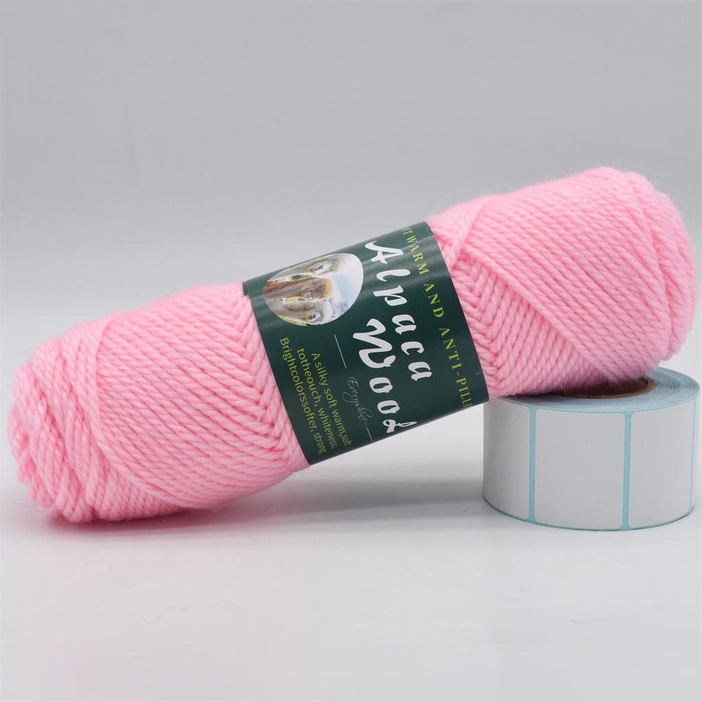 3 Knäuel Alpakawolle Garn 100g/Knäuel, 110m/Knäuel Mehrfarbig Weich & Warm Strick- Häkelgarn für Pullover, Schals, Mützen – 3,5-4,5mm Nadeln/Häkelnadeln