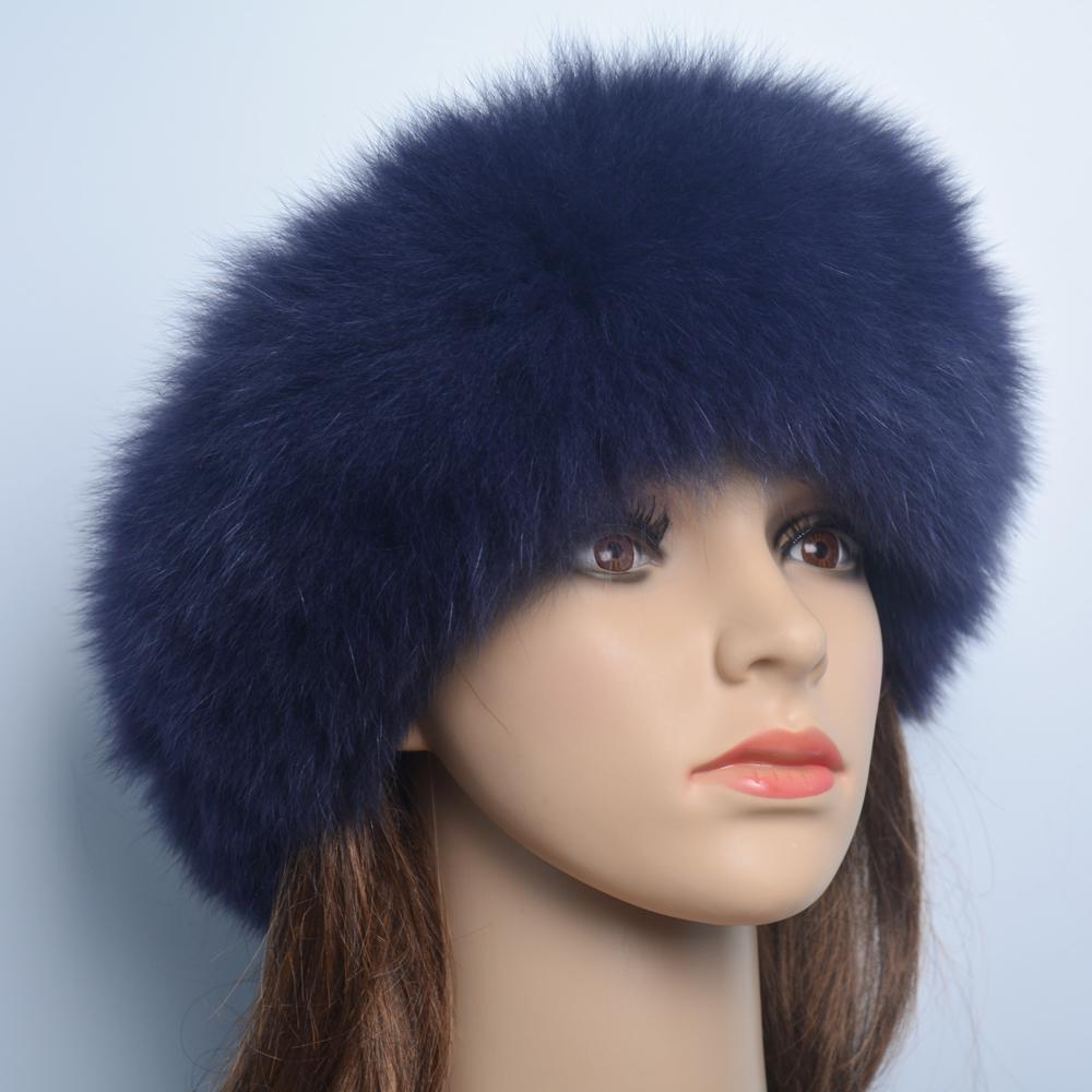 Fashion Lady Real Fox Fur Scarf Girls Warm Soft Knit Good Elastic Real Fox Fur Headband Brand Genuine Fox Fur Ring Scarves