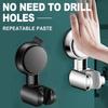 Bathroom Wall Bracket Suction Cup Shower Head Bracket, Adjustable Shower Head Bracket, Can Rotate 360 °