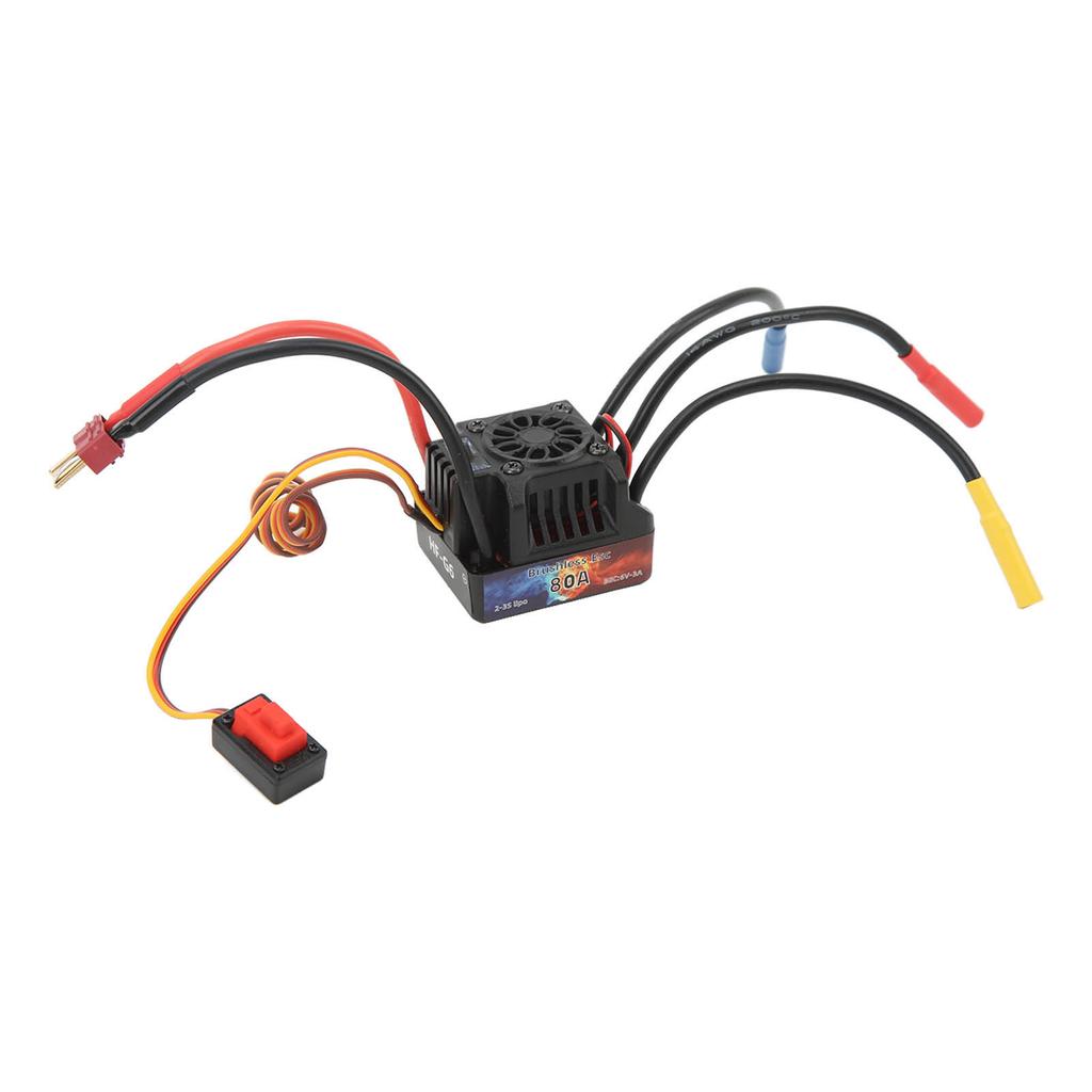 HOBBYFANS ESC Waterproof 80A Brushless ESC for 1 8 1 10 RC Car