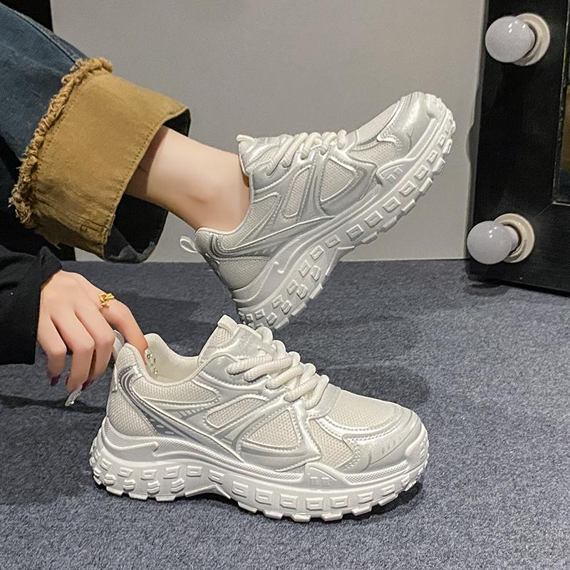 

Новые женские кроссовки Tenis на платформе, повседневная обувь для женщин, удобная сетчатая обувь с толстой подошвой, увеличивающая рост, женские кроссовки Zapatillas De Mujer D264 40