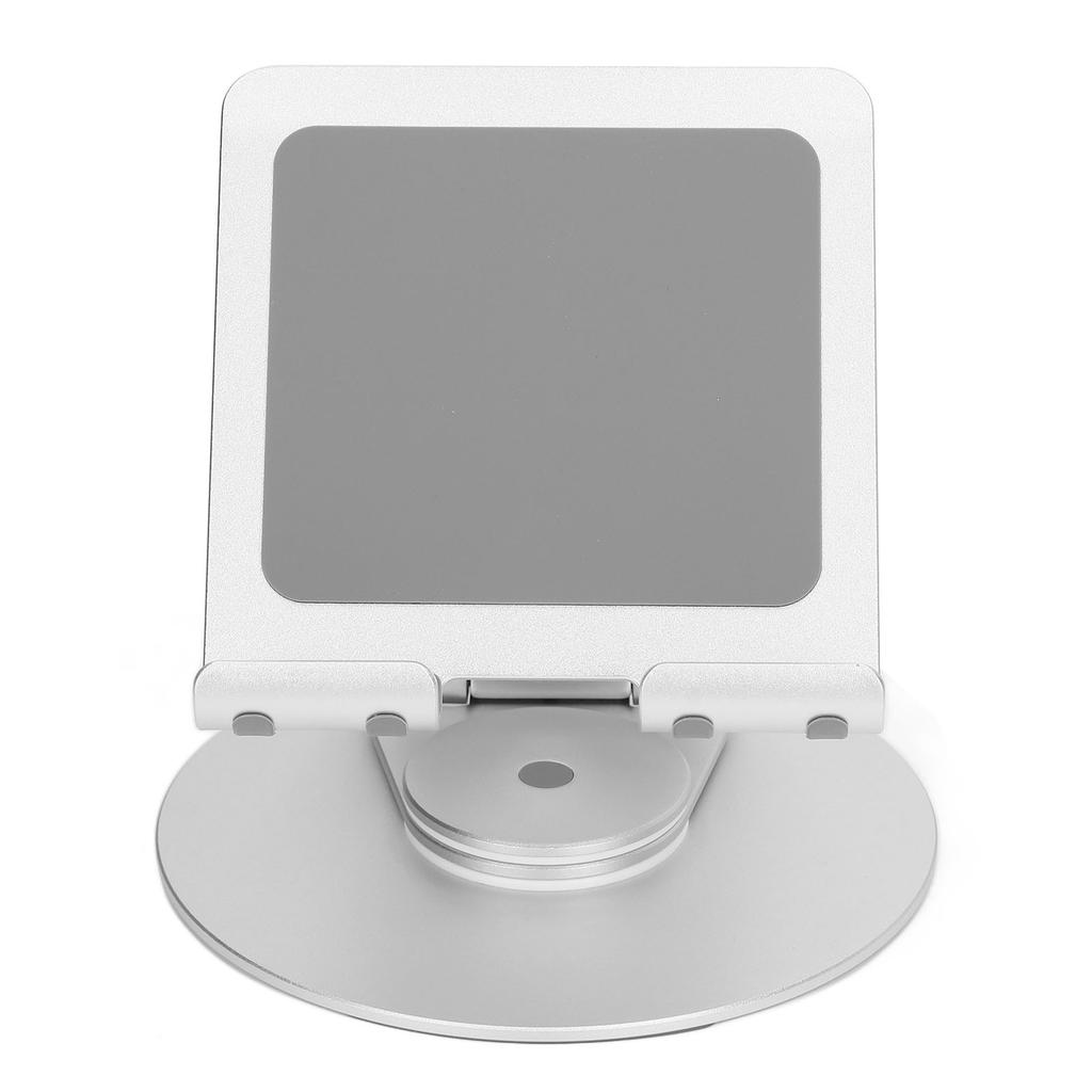 Foldable Phone Stand 360 Degree Rotation Adjustable Height Aluminum Desk Stand with Stable Base for Laptops Under
