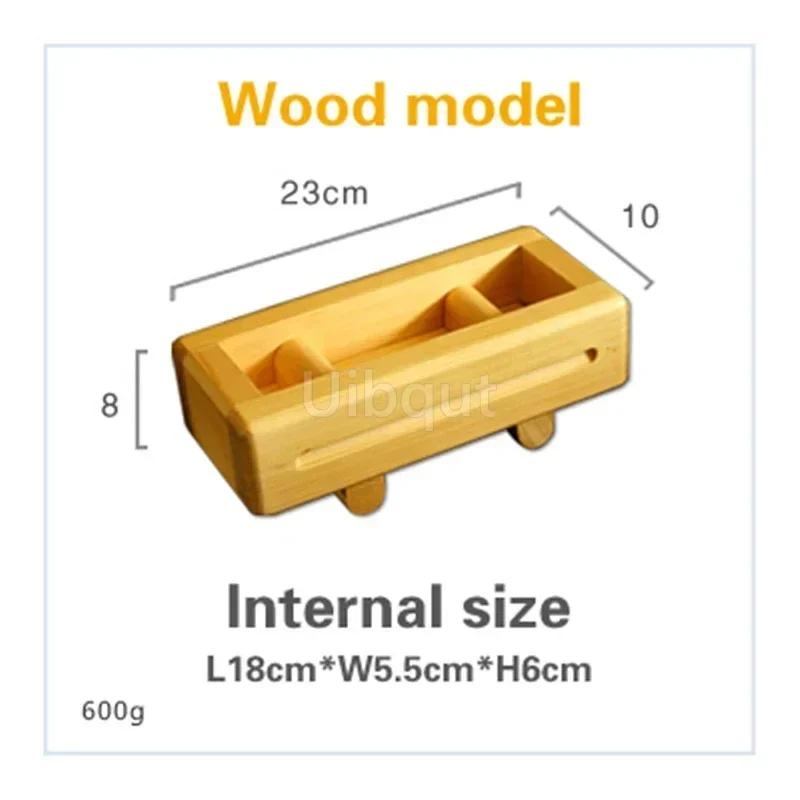 Bamboo Wooden Rectangular Sushi Press Mold Box Sushi Making DIY Rice Roller Molds Sushi Kitchen Making Tools Bamboo Mat Bento