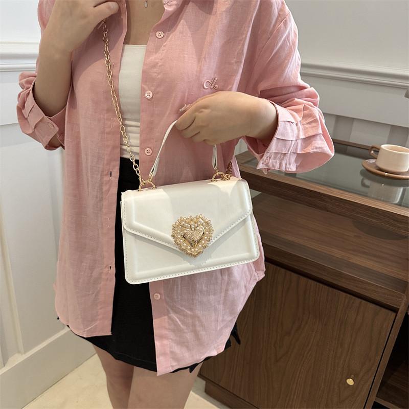 Stylish Candy Color Small Square Shoulder Bag For Women In Trendy Street Style