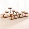 Wood Walnut Jewelry Rack Multi Round Multi-layer Stepped Desktop Display Stand Versatile Plant Display Rack Ornaments Display