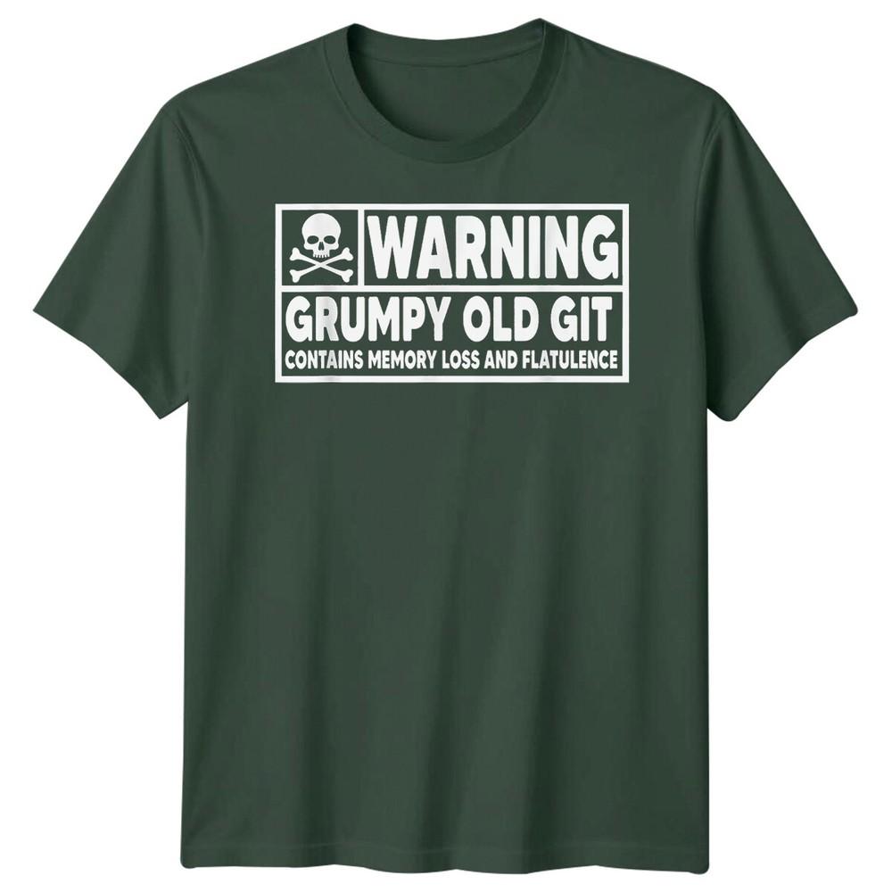 Unisexs Grumpy Old Git Funny Fathers Day TShirt Tee Best Dad Ever Papa Life 1FD