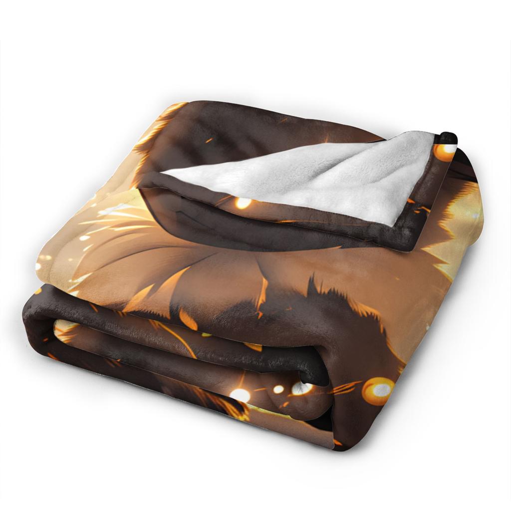 Umbreon Warm Blanket Kids Adult Plush Throw Blanket Novelty Couch Chair Flannel Bedspread Sofa Bed Cover