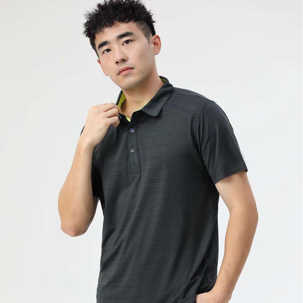 

Мужская быстросохнущая футболка-поло с коротким рукавом для бега и гольфа 2XL серый