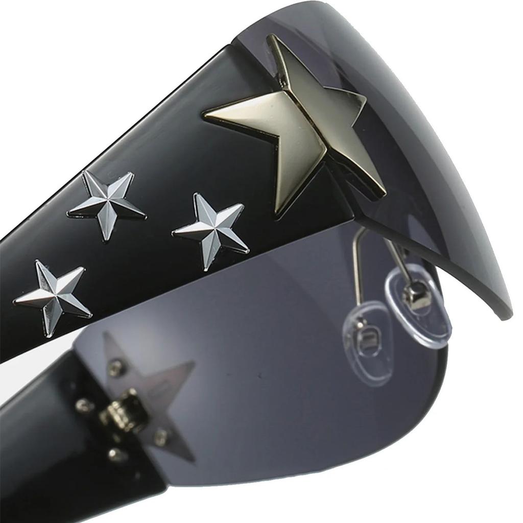 Fashion Unisex Multicolor Star Shape Women Sunglasses Sports Style For Boho Party And Outdoor Street Beach School Accessories