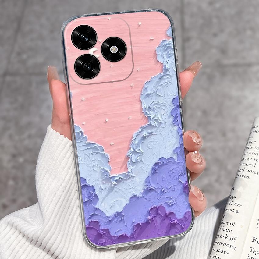 Für Honor X5c Plus X6a X7a X8a 10i 20 20i 50 Pro Lite Hülle Schwarz Kleine Liebesherz-Muster Weich Ultra Dünn TPU Anti-Rutsch Schale Für Honor Handyhüllen