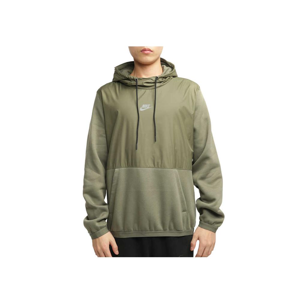 Nike Sportswear Just Do It Fleece-Lined Warm Reflective Casual Hoodie Men Tops Twilight-Yellow Swamp CU4102-380
