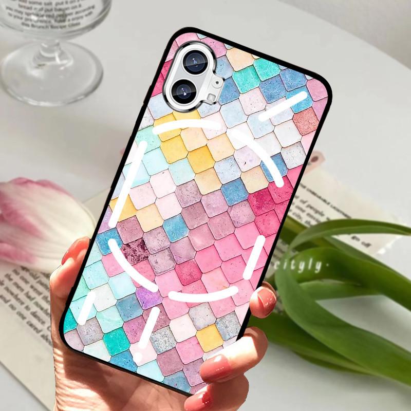 Hülle Für Nothing Phone 1 Hülle Stoßfest Schwarzer Bumper Rückseite Handyhülle Für Nothing Phone 2 Eins zwei Hülle Funda Nothingphone2