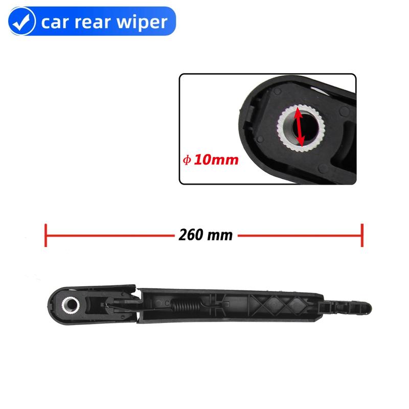 Car Rear Wiper Blades Back Window Wipers Arm For Mercedes-Benz Smart For Two Hatchback (2009-2014) 270mm Windscreen Blade