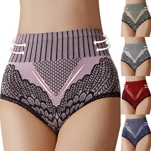 Women'S Panties Underwear Seamless Briefs High Waist Underpanties Bodyshaper Ladies Female Underpants Plus Size
