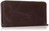 Zonar GLEY Wallet, Buffalo Leather, Large Capacity, Durable, Changes Color Over Time, Dark Brown