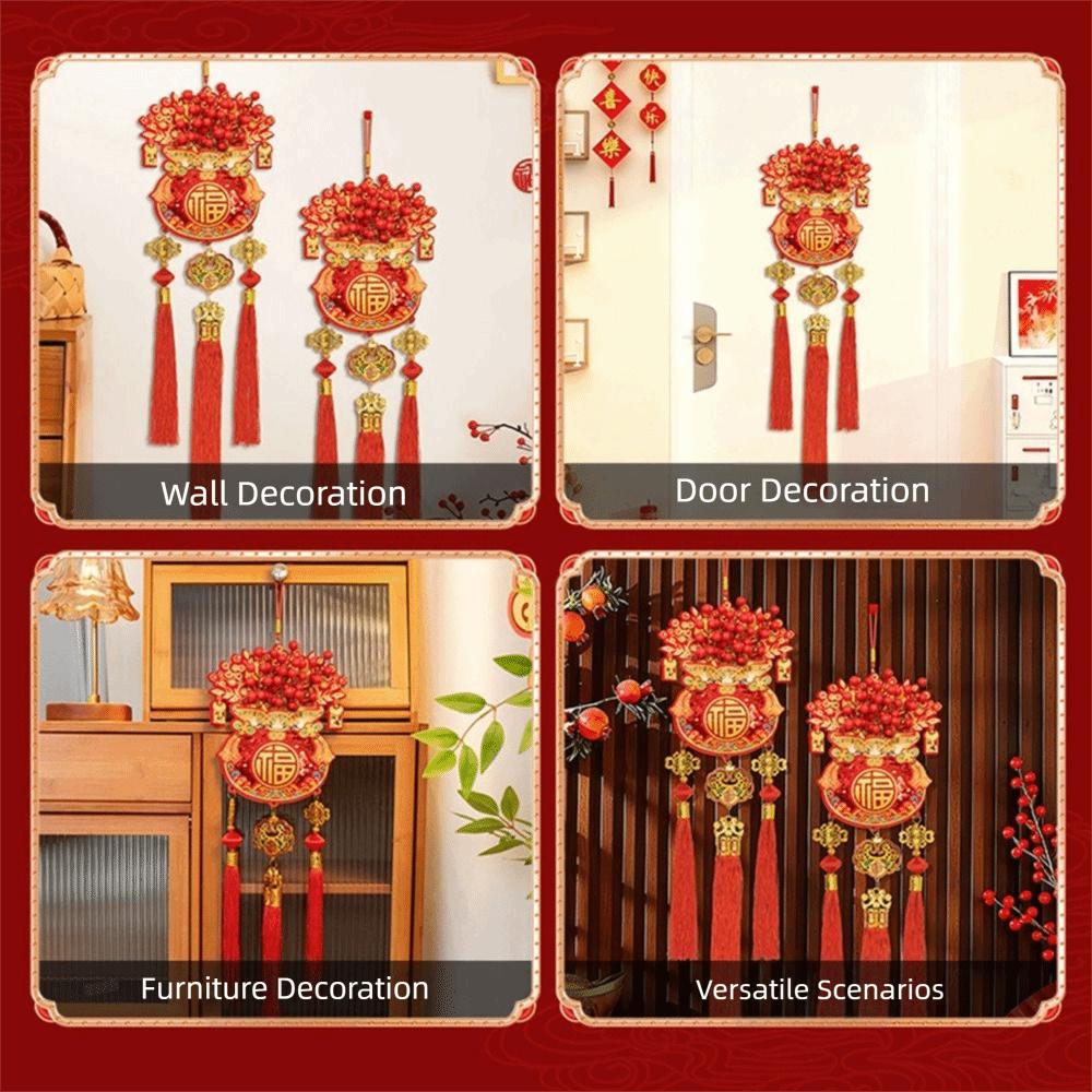 with Tassel Spring Festival Pendants Lucky Bag Shape Festive Hanging Ornaments Room