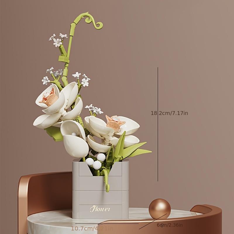 

Цветок Креативный Пазл Сборка Строительные Блоки Украшения, День Святого Валентина Отправить Друзьям и Семье Праздничные Подарки