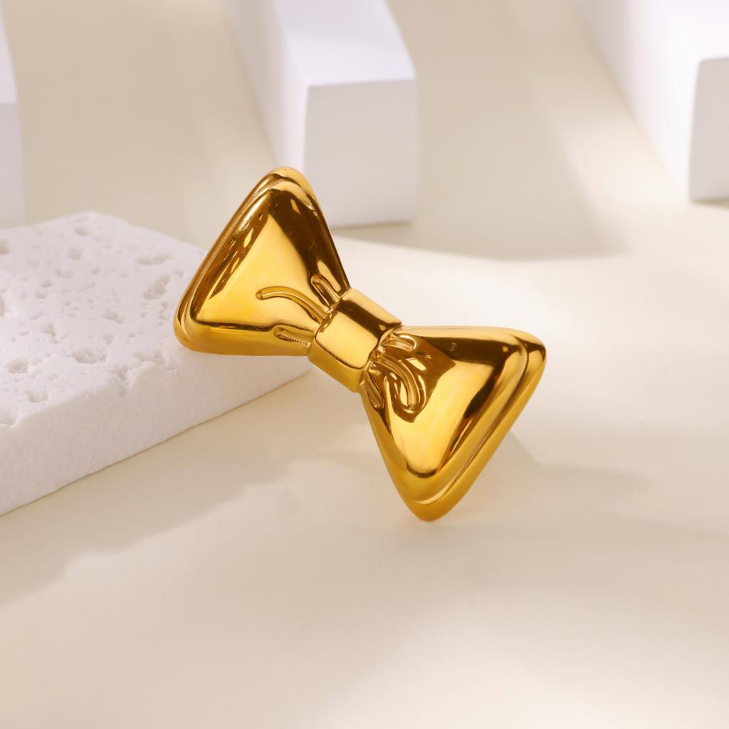 Starfish Shell Stainless Steel Ring for Women 18K Gold-plated Anti Fading Adjustable Rings Wedding Jewelry Christmas Accessories