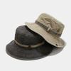 Unisex Washed Cotton Wide Brim Sun Hat Fishing Hiking Outdoor Activities Fall