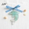 Handcrafted Marine Life Ornaments Handmade Sea Glass Ocean Ornaments, 2D Wire Wrapped Coastal Christmas Tree Decoration, Inspired Hanging Turtle